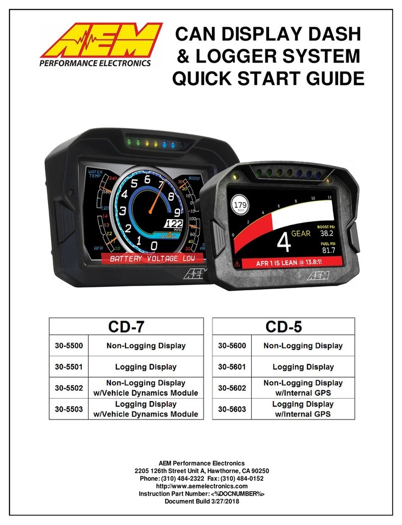 AEM CD-5FLG User manual