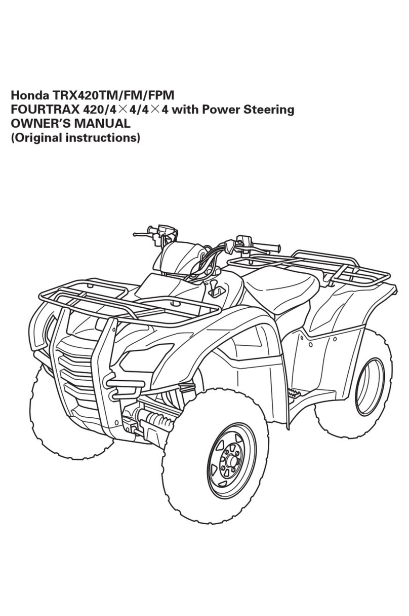 Honda TRX420FPM owner's manual