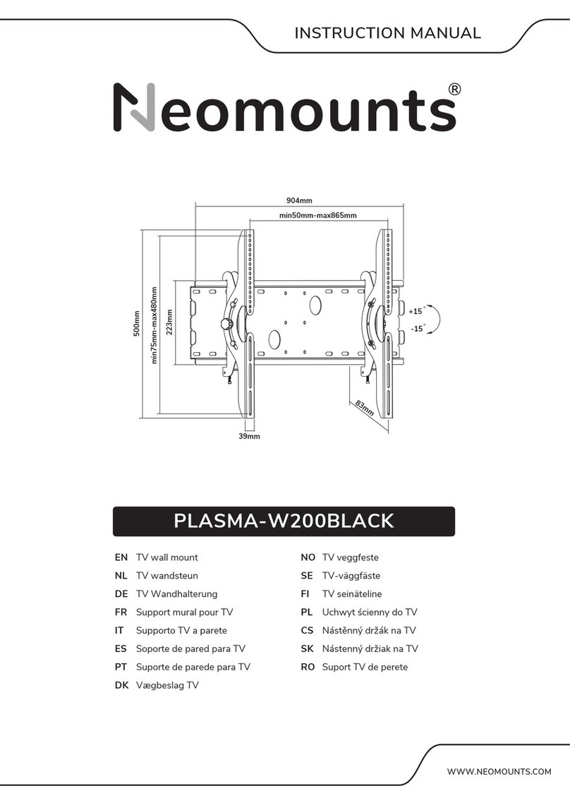 NeoMounts PLASMA-W200BLACK instruction manual