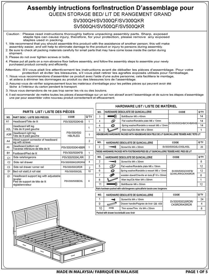 BRICK SV300QH Assembly Intructions