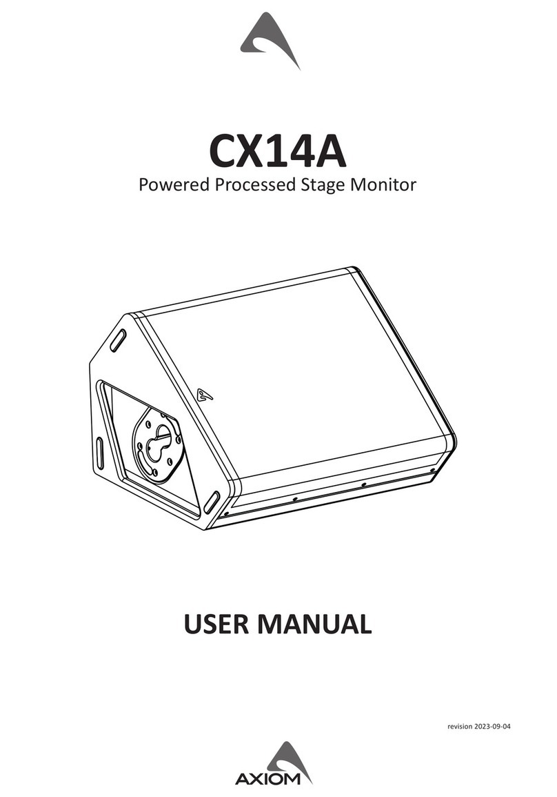 Axiom CX14A User manual