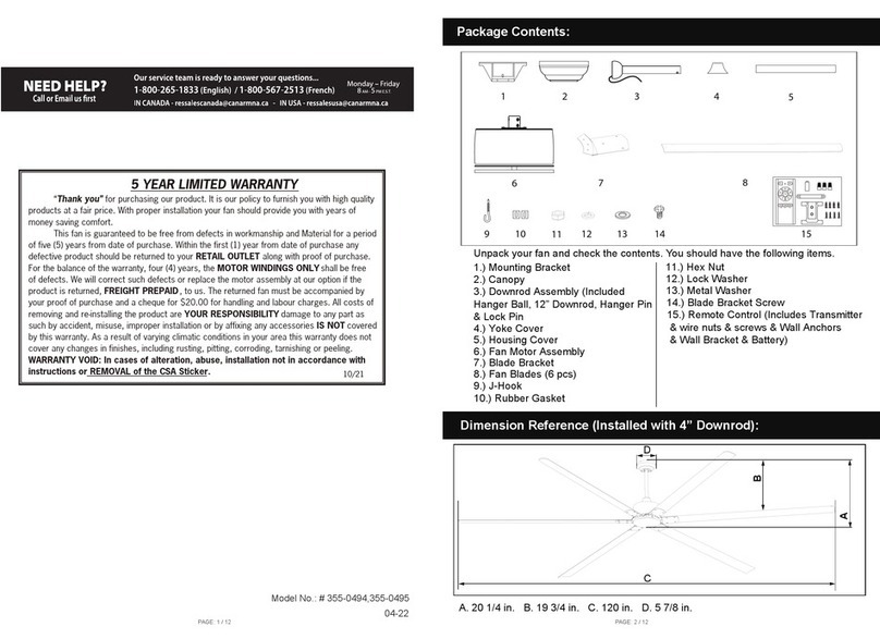 CANARMNA 355-0494 quick start guide