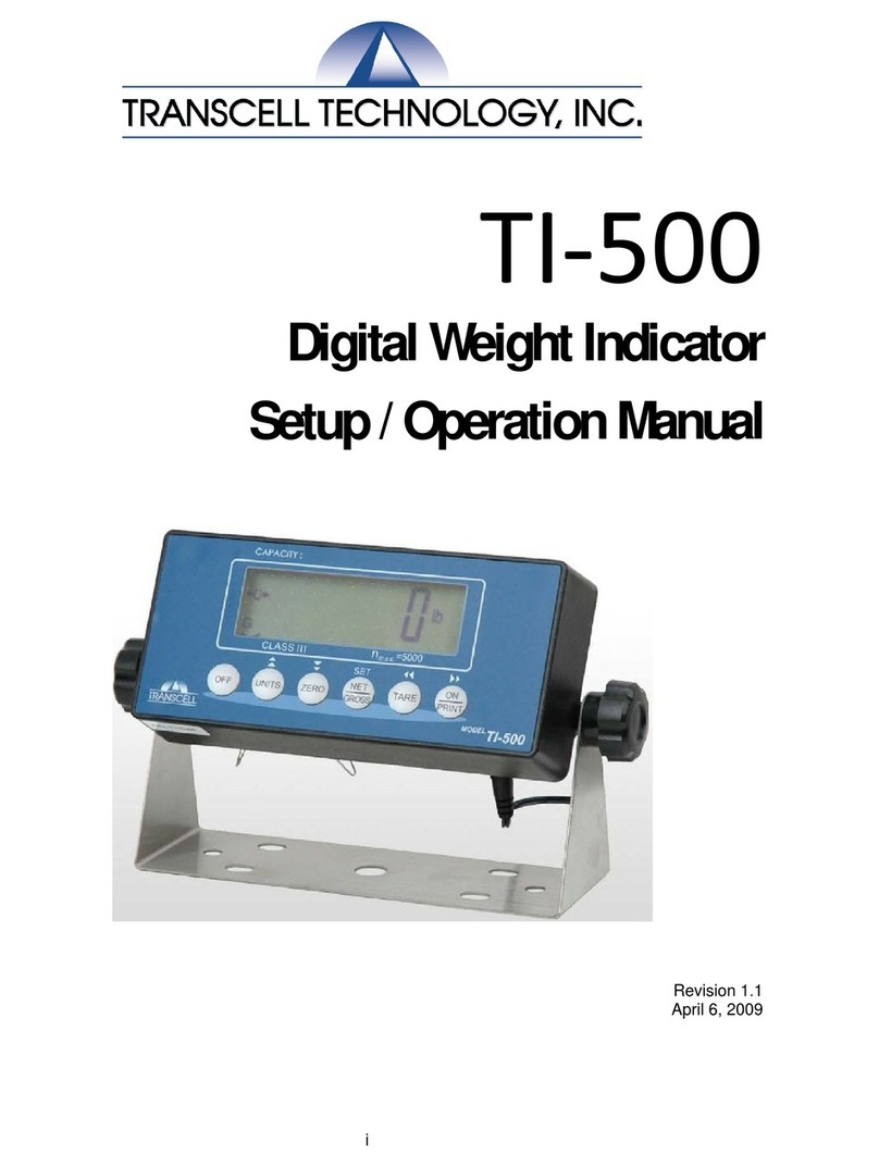 Transcell Technology TI-500 Parts list manual
