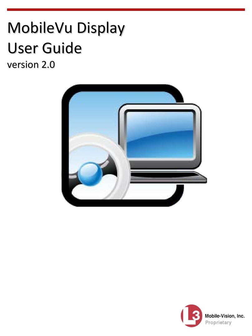 L3 Mobile-Vision MobileVu User manual