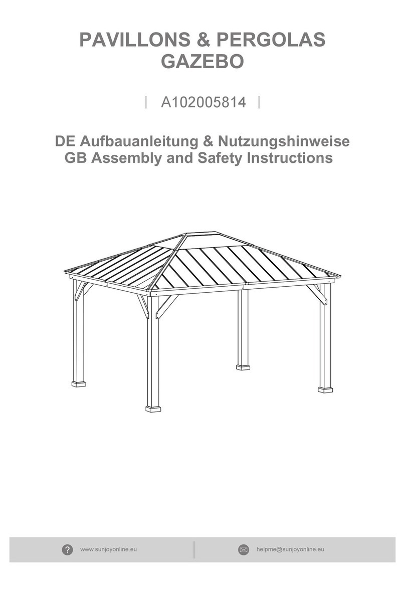 Sunjoy A102005814 Assembly and safety instructions