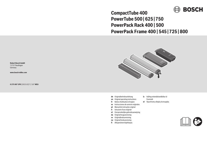 Bosch PowerPack Frame 800 User manual Bosch PowerPack Frame 800 User manual
