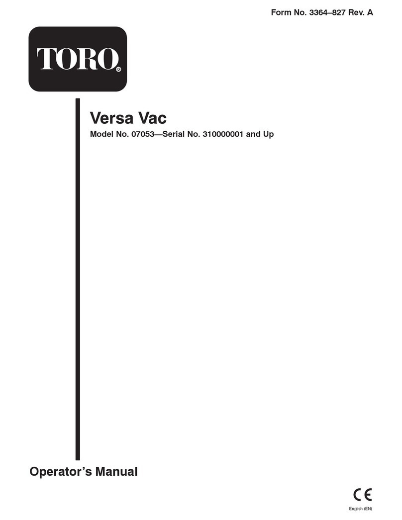 Toro Versa Vac 07053 User manual