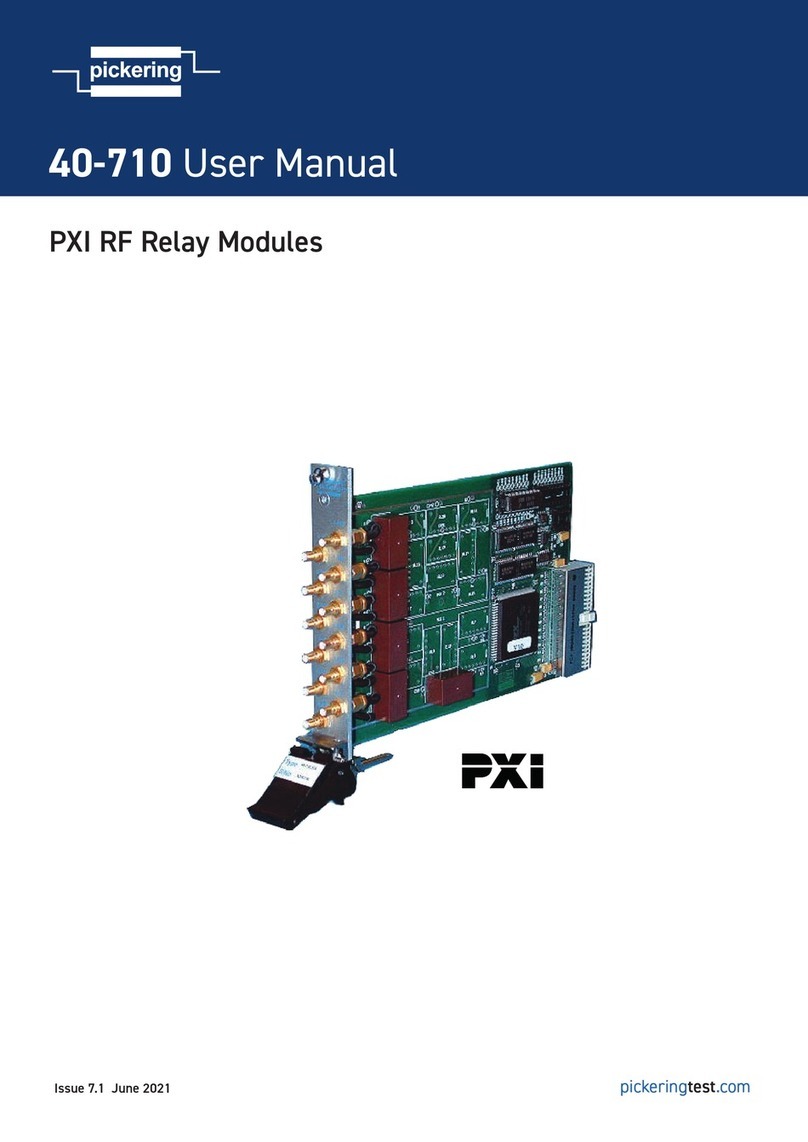 Pickering PXI 40-710 User manual