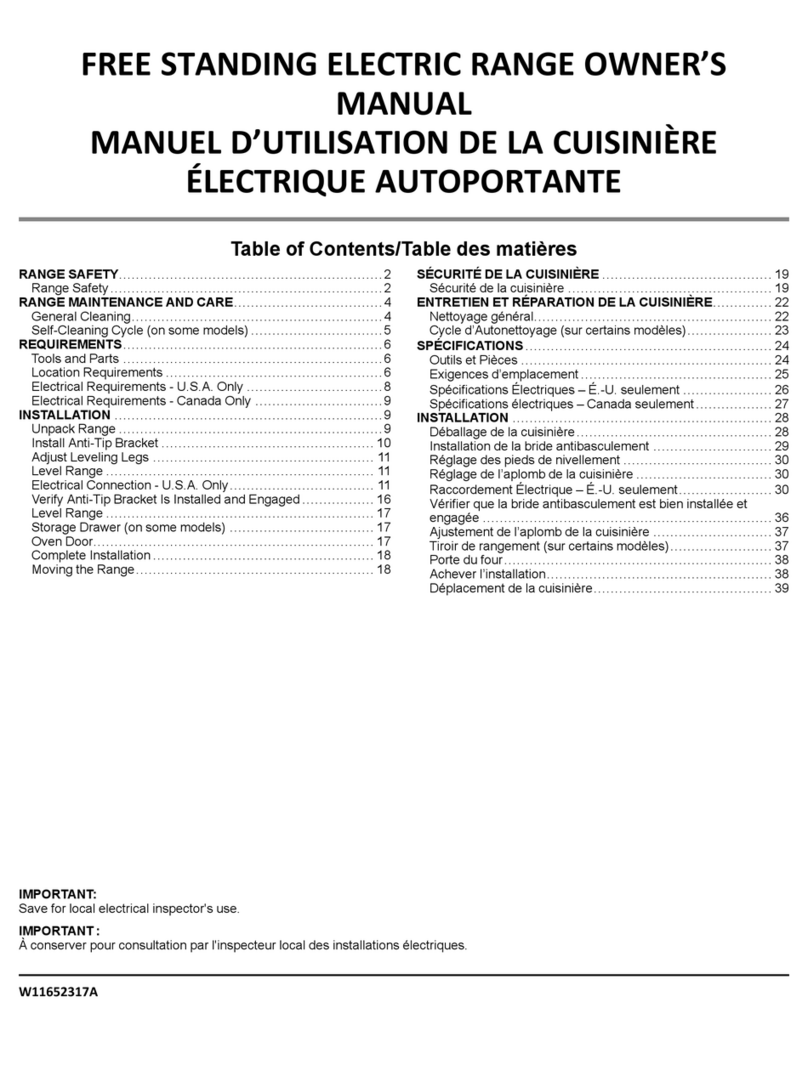 Maytag MER6600FW User manual
