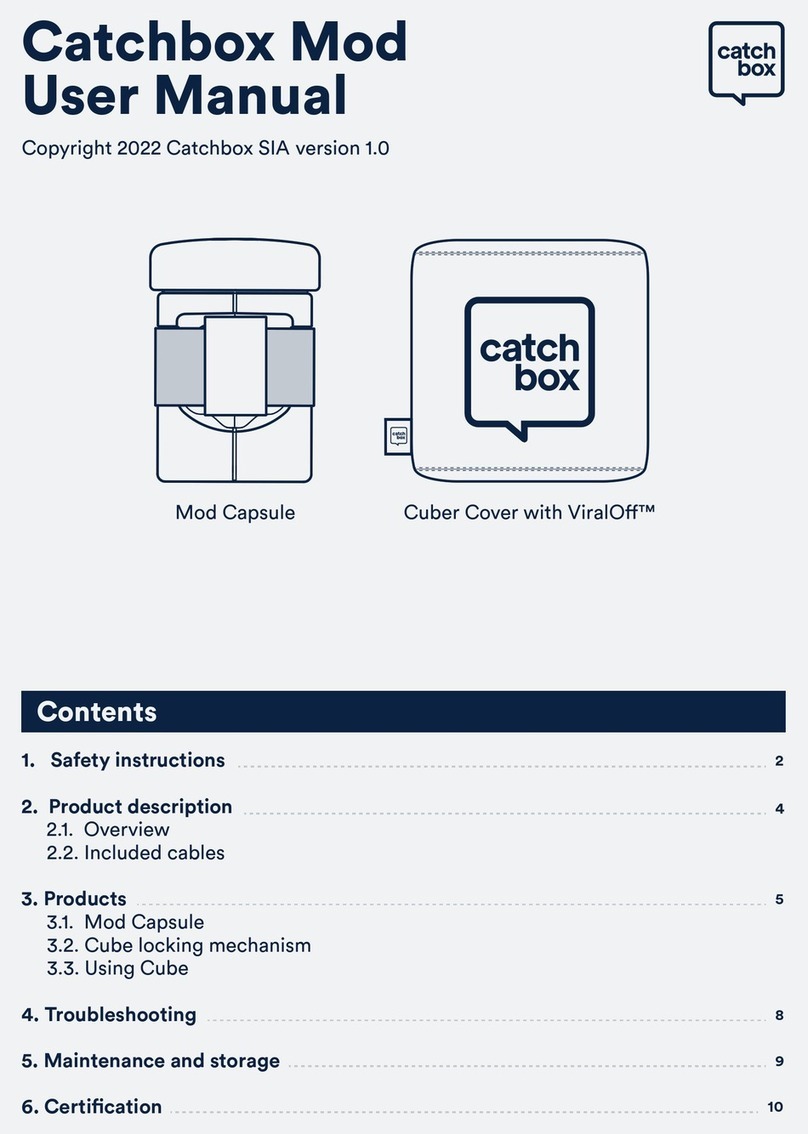 Catchbox CBPRO001 User manual