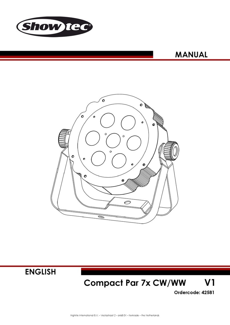Show Tec Compact Par 7x CW/WW V1 User manual