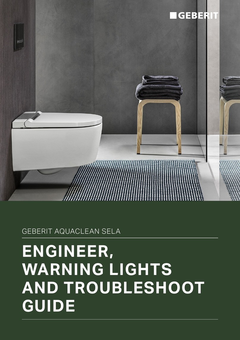 Geberit aquaclean sela Troubleshoot Guide