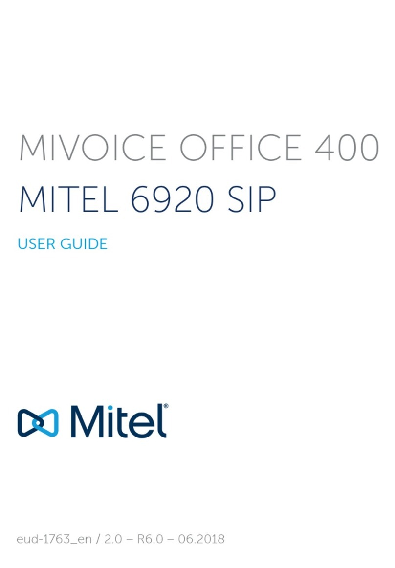 Mitel 6920 SIP User manual