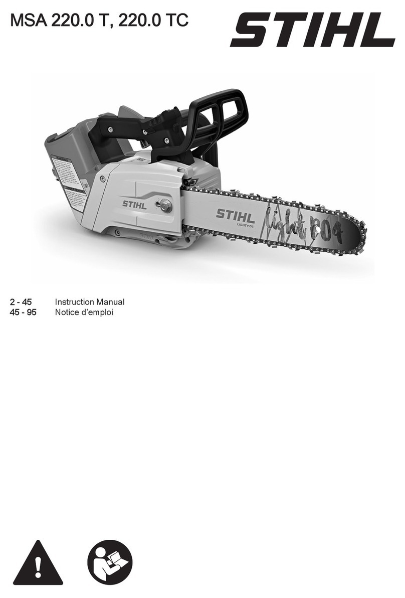 Stihl MSA 220.0 T User manual Stihl MSA 220.0 T User manual
