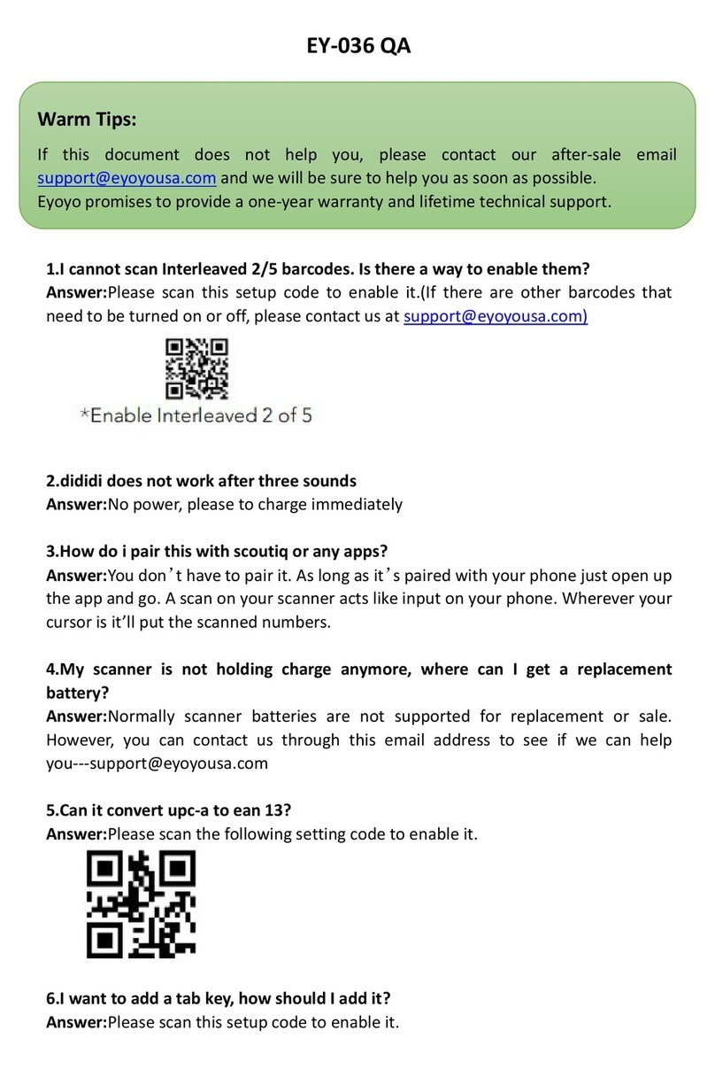 Eyoyo EY-036 QA quick start guide