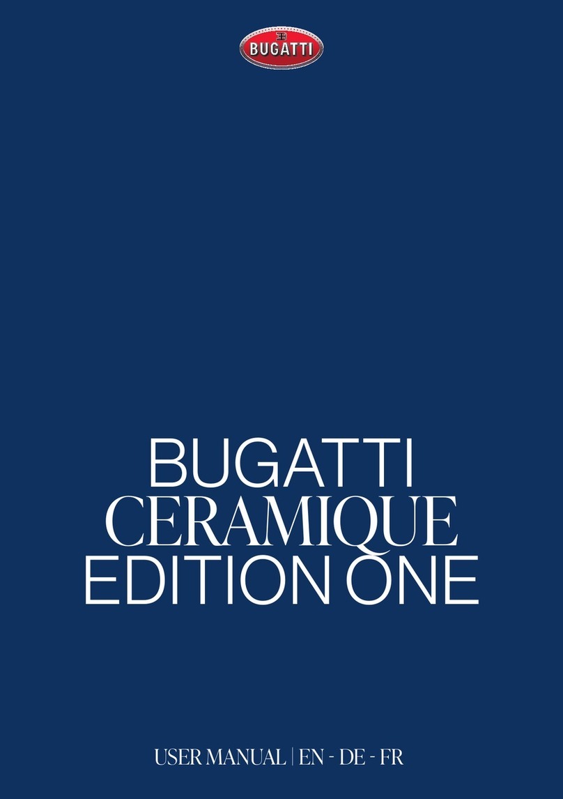 Bugatti CERAMIQUE EDITION ONE user manual Bugatti CERAMIQUE EDITION ONE user manual