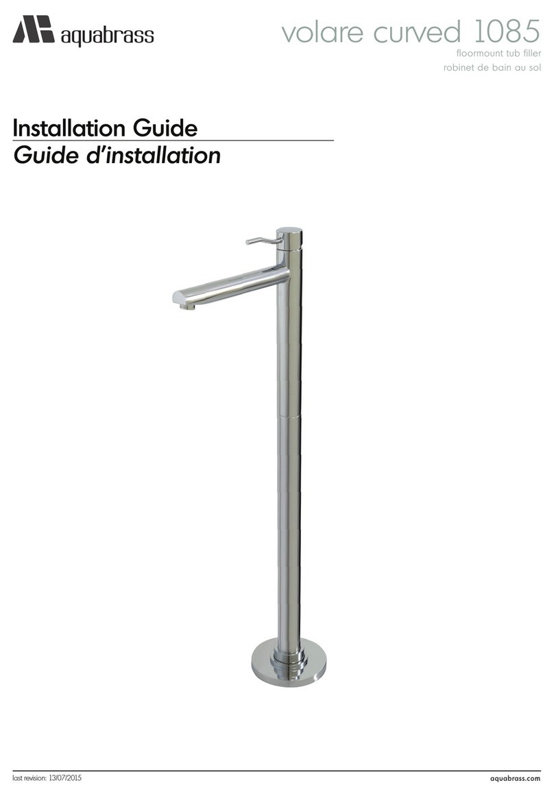 aquabrass volare curved 1085 installation guide