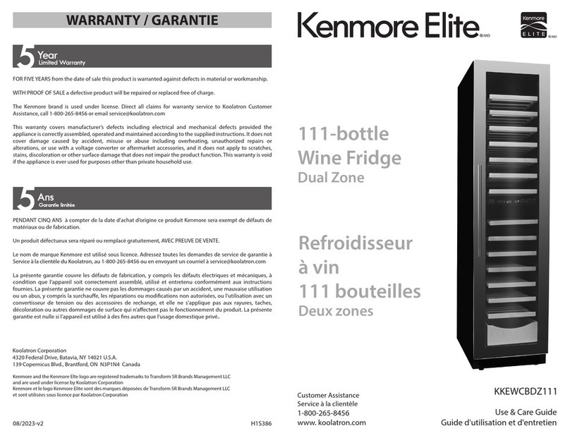 Kenmore KKEWCBDZ111 User manual