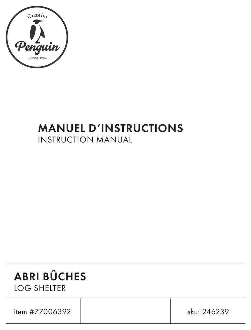 Gazebo penguin ABRI BUCHES instruction manual