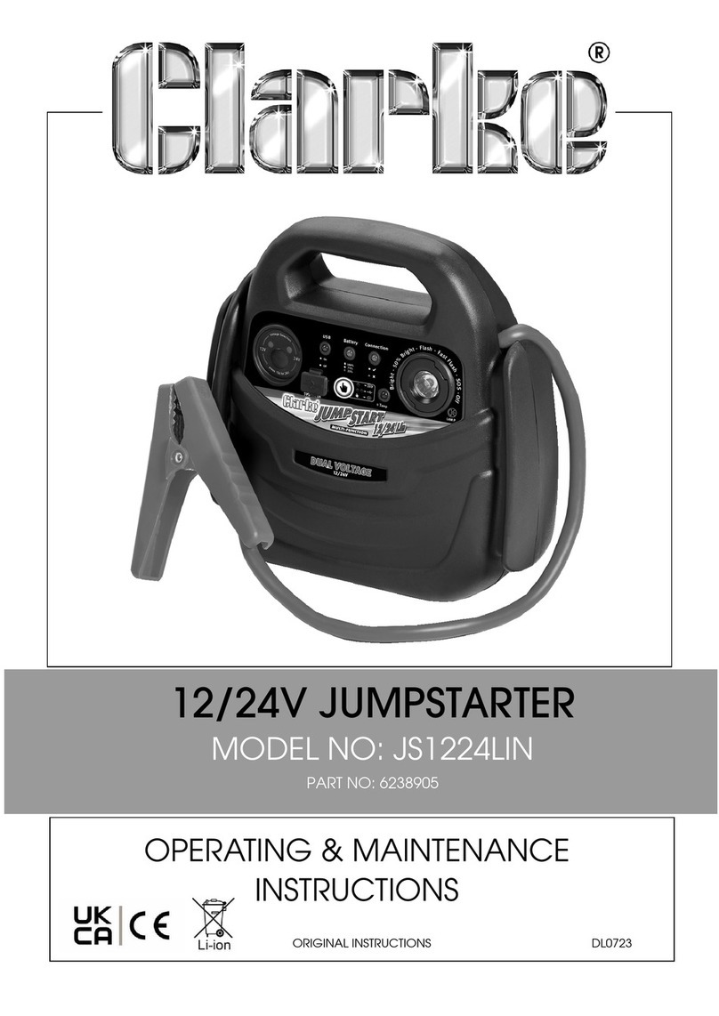 Clarke JS1224LIN Installation and operation manual