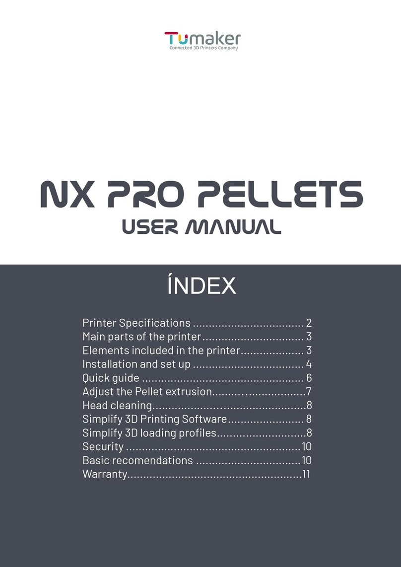 Tumaker NX PRO PelletS user manual