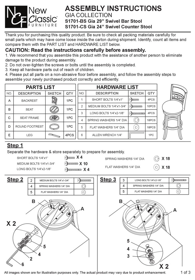 New Classic Furniture GIA S1701-BS Assembly instructions