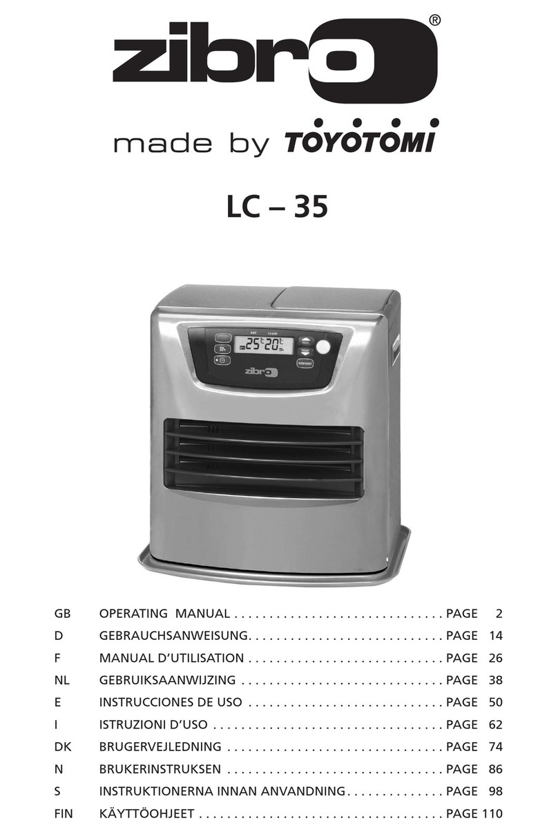 Toyotomi zibro LC-35 User manual Toyotomi zibro LC-35 User manual