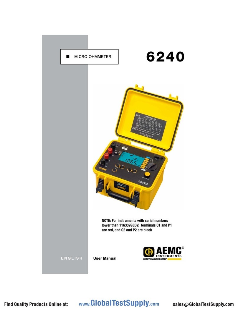 AEMC instruments 6240 User manual
