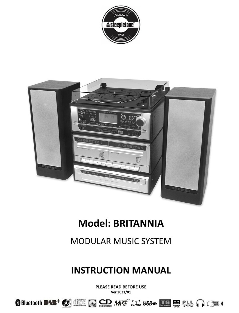 Steepletone BRITANNIA instruction manual