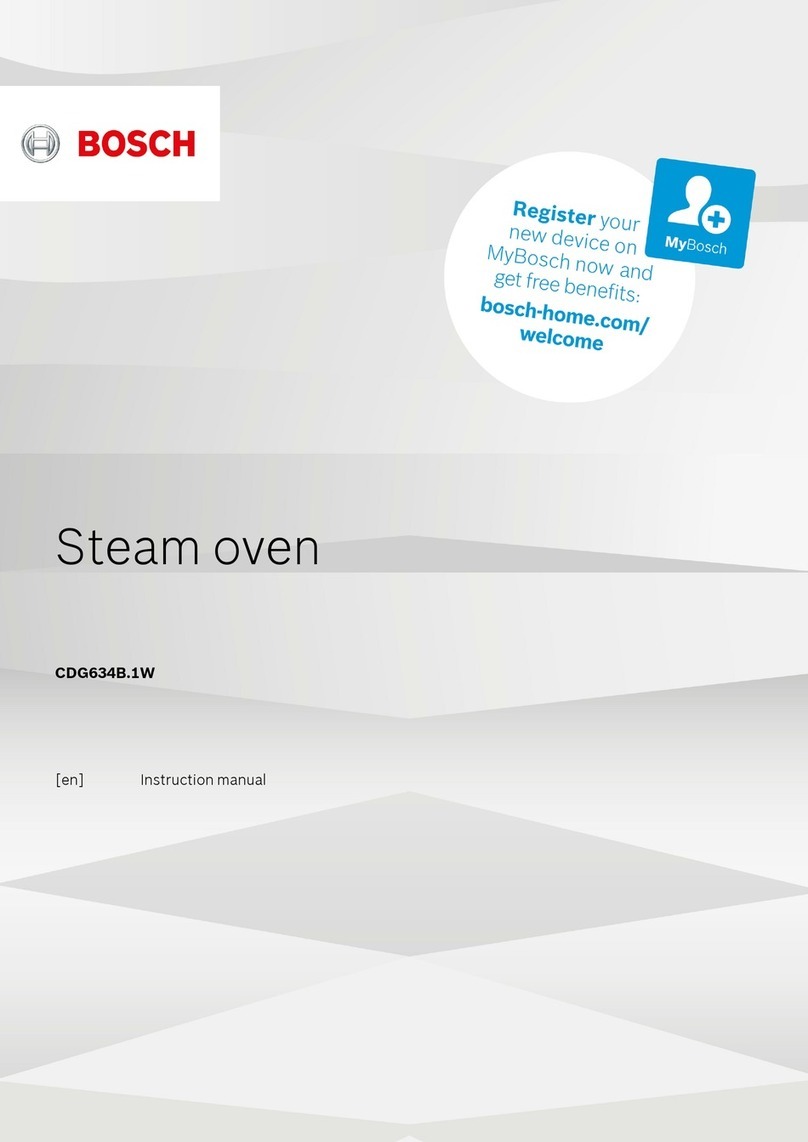 Bosch CDG634B 1W Series User manual