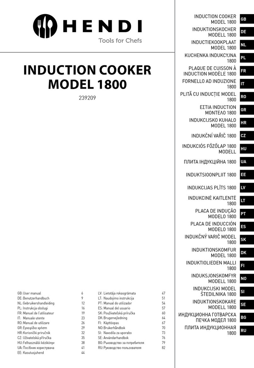 Hendi 1800 user manual