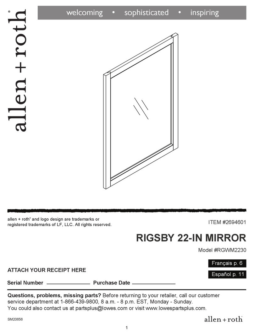 Allen + Roth RIGSBY RGWM2230 User manual Allen + Roth RIGSBY RGWM2230 User manual