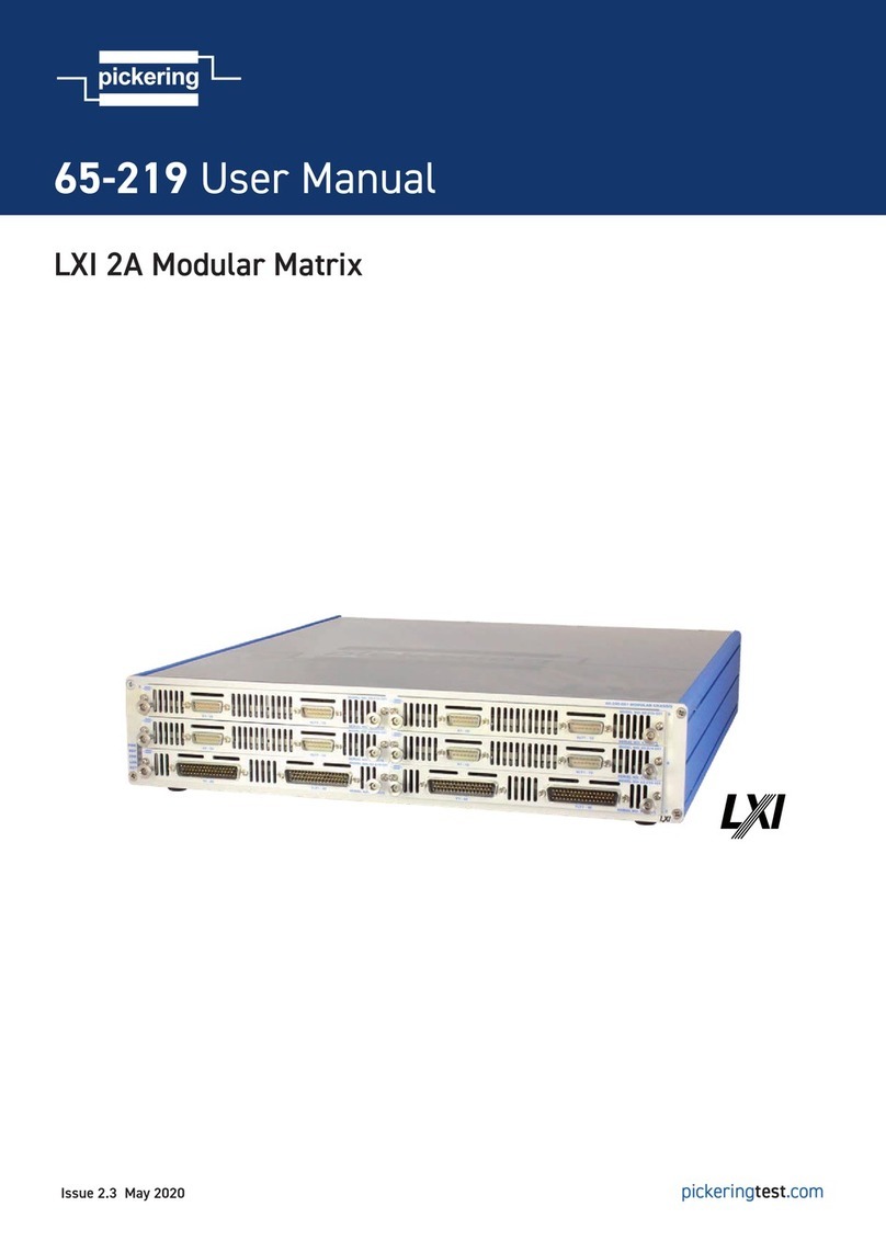 Pickering LXI 65-219 User manual