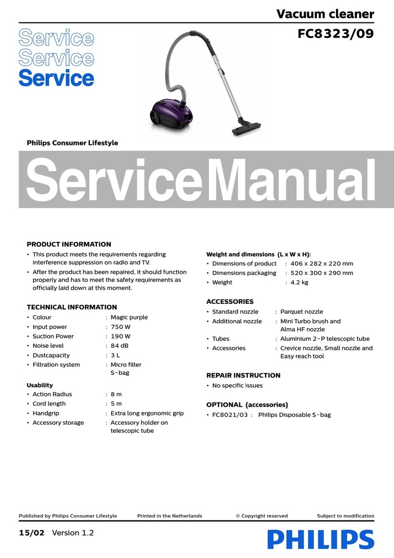 Philips FC8323/09 Service manual