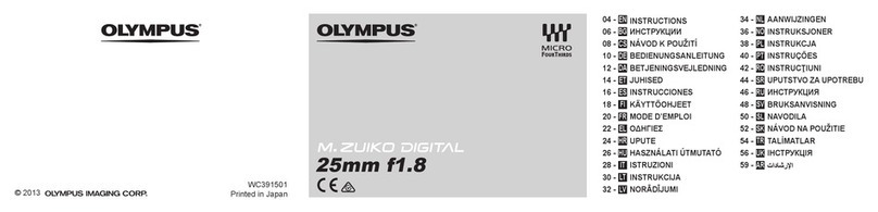 Olympus M.ZUIKO DIGITAL 25MM F1.8 instructions