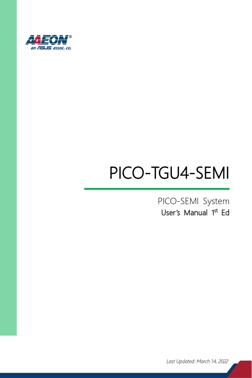 Asus AAEON PICO-TGU4-SEMI User manual
