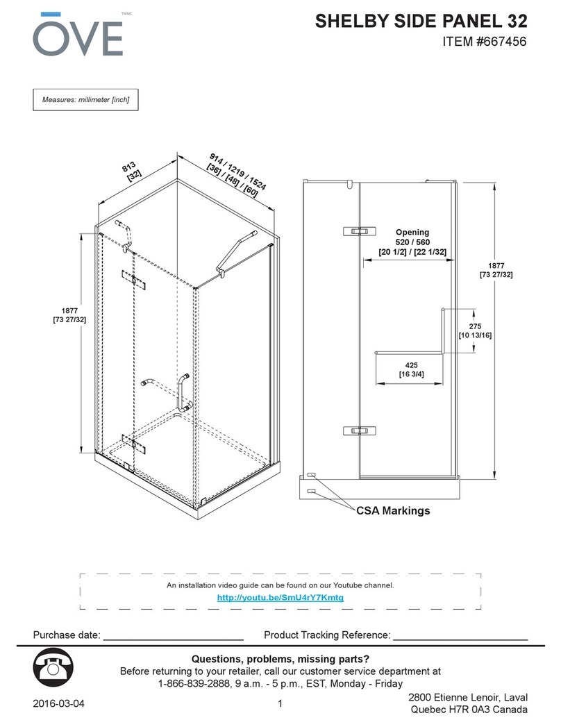 OVE SHELBY SIDE PANEL 32 manual