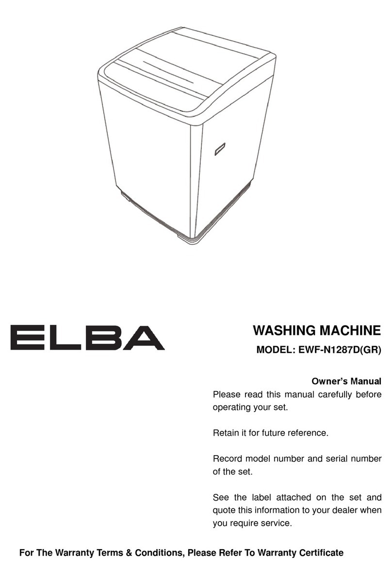 Elba EWF-N1287D(GR) owner's manual