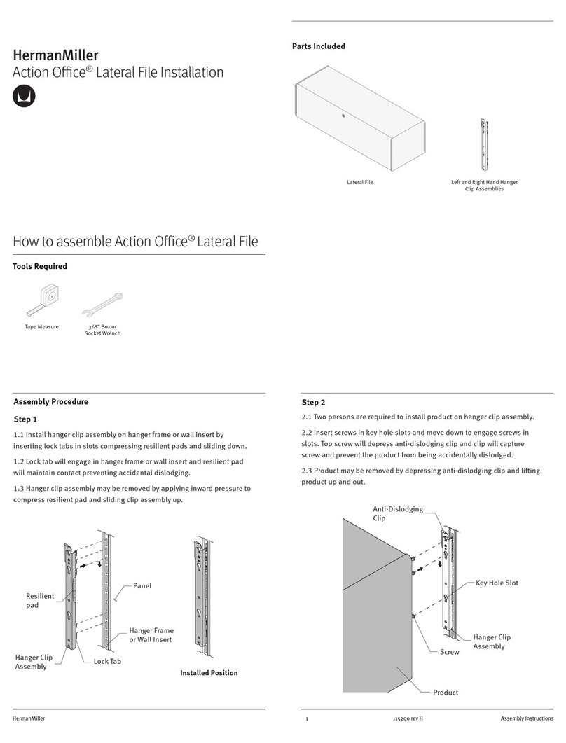 Herman Miller Action Office Installation