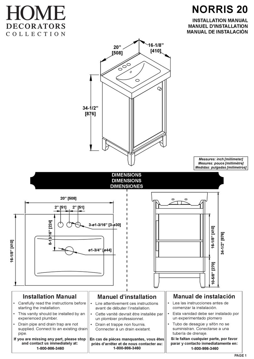 Home Decorators Collection NORRIS 20 User manual