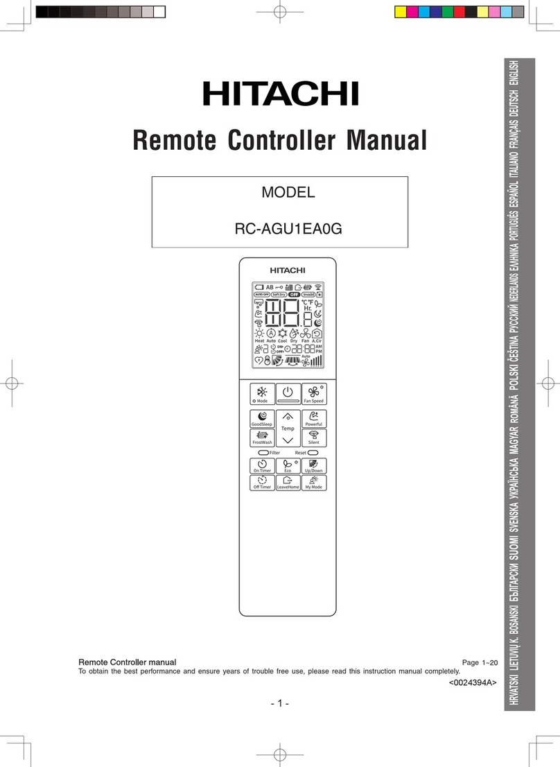Hitachi RC-AGU1EA0G manual