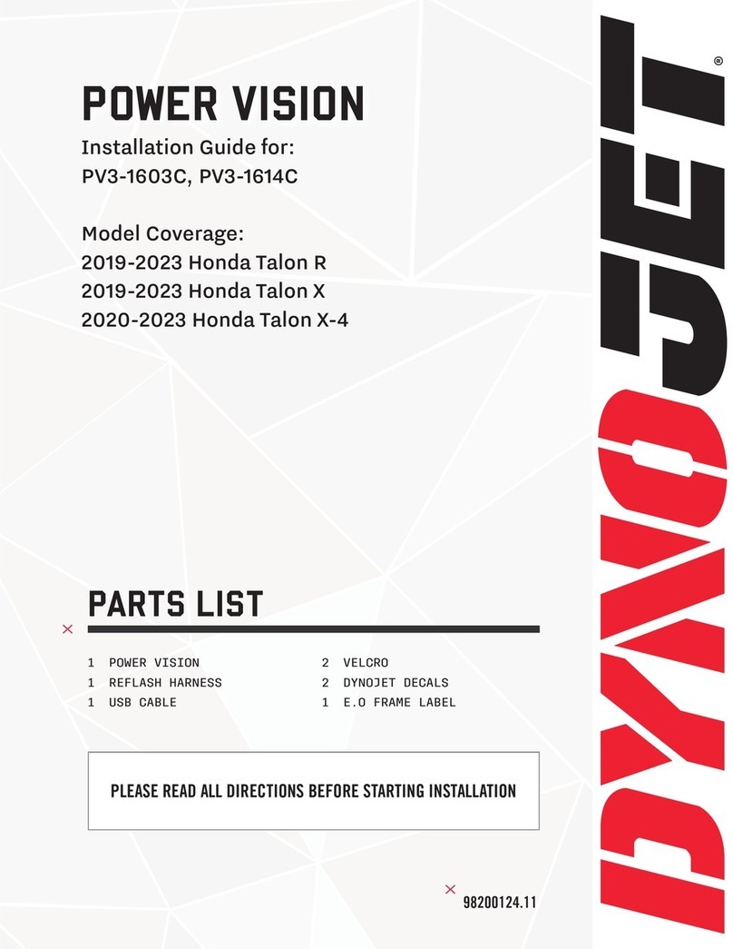 Dynojet Power Vision PV3-1603C User manual