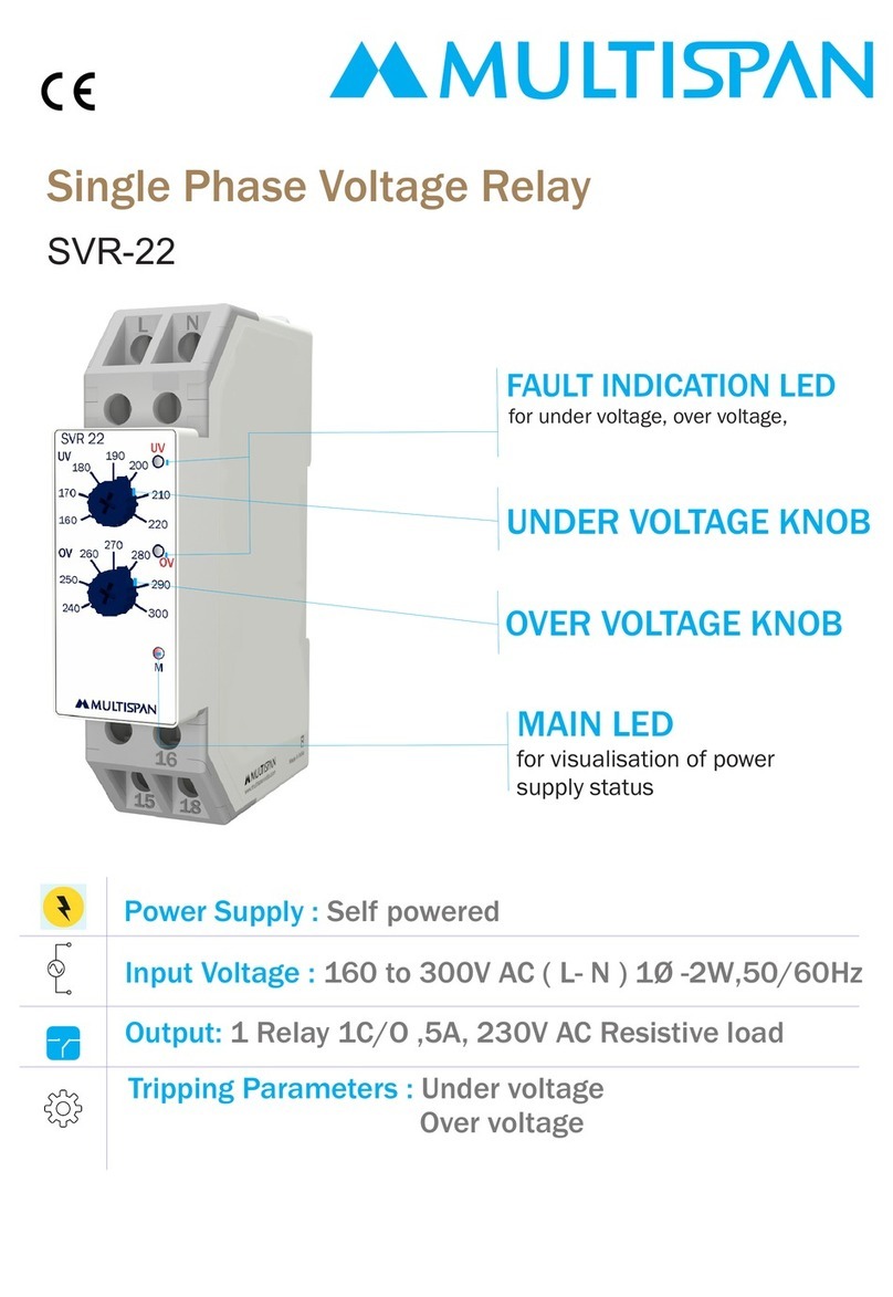 MULTISPAN SVR-22 Instruction sheet