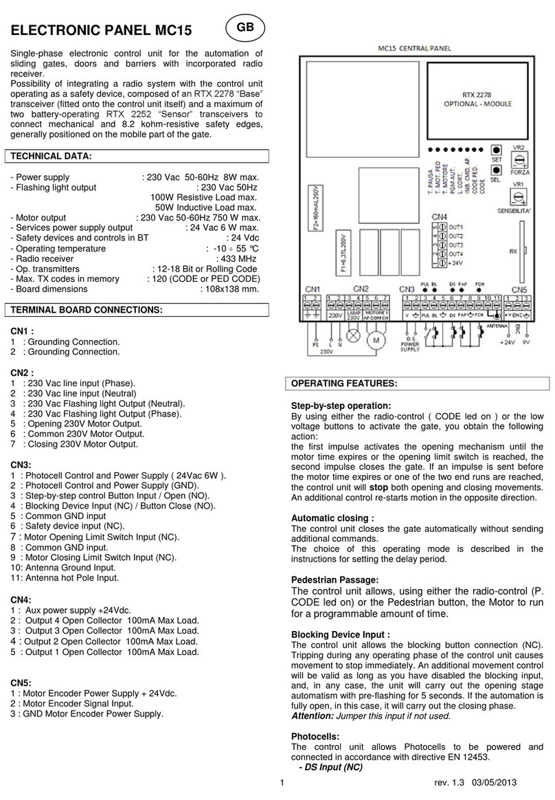 Next Systems MC15 User manual