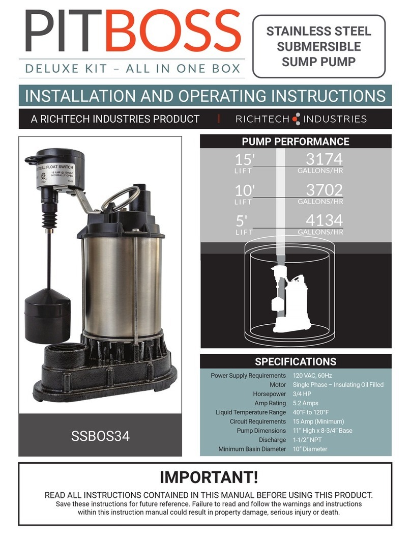 Pit Boss 3174 Installation and operating instructions