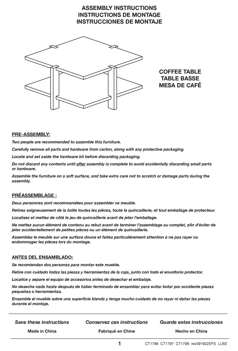 Hailey Home CT1796 User manual
