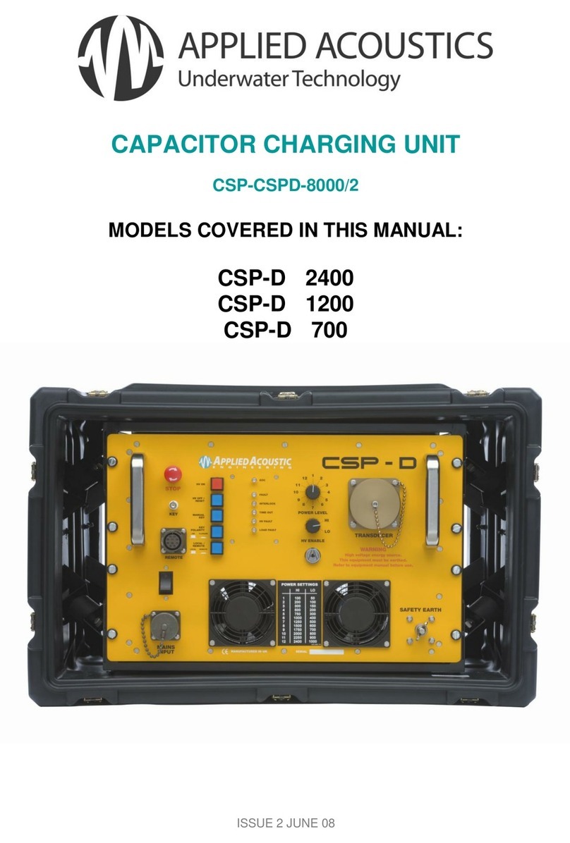APPLIED ACOUSTICS CSP-CSPD-8000/2 User manual