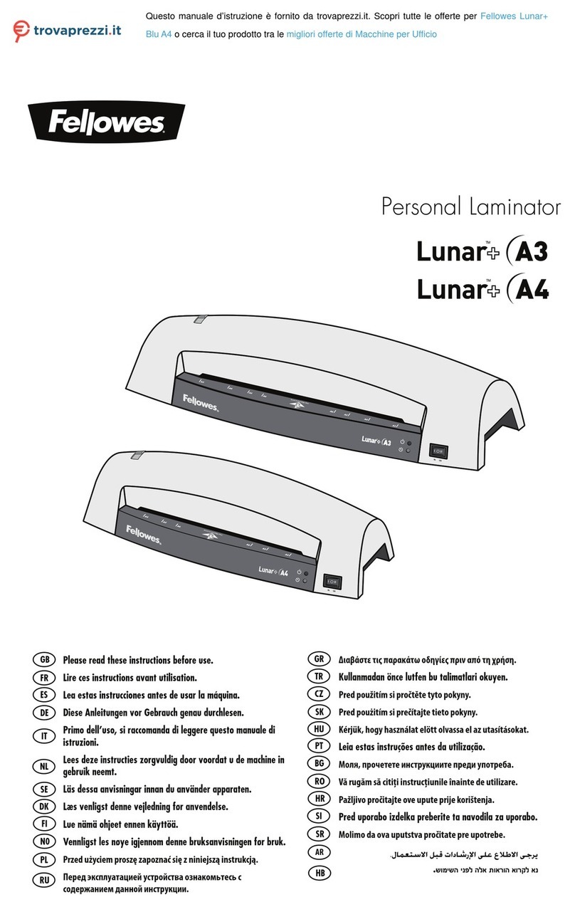Fellowes Lunar+ Blu A4 manual