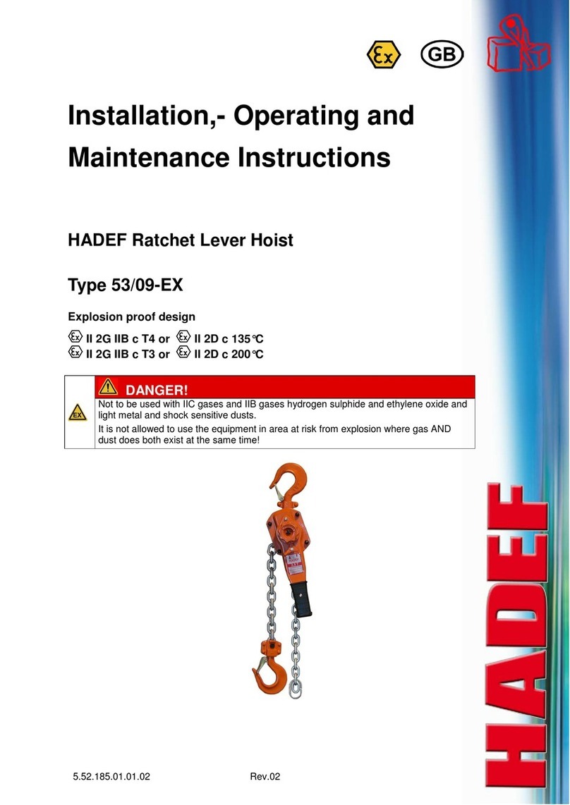 HADEF 53/09-EX User manual