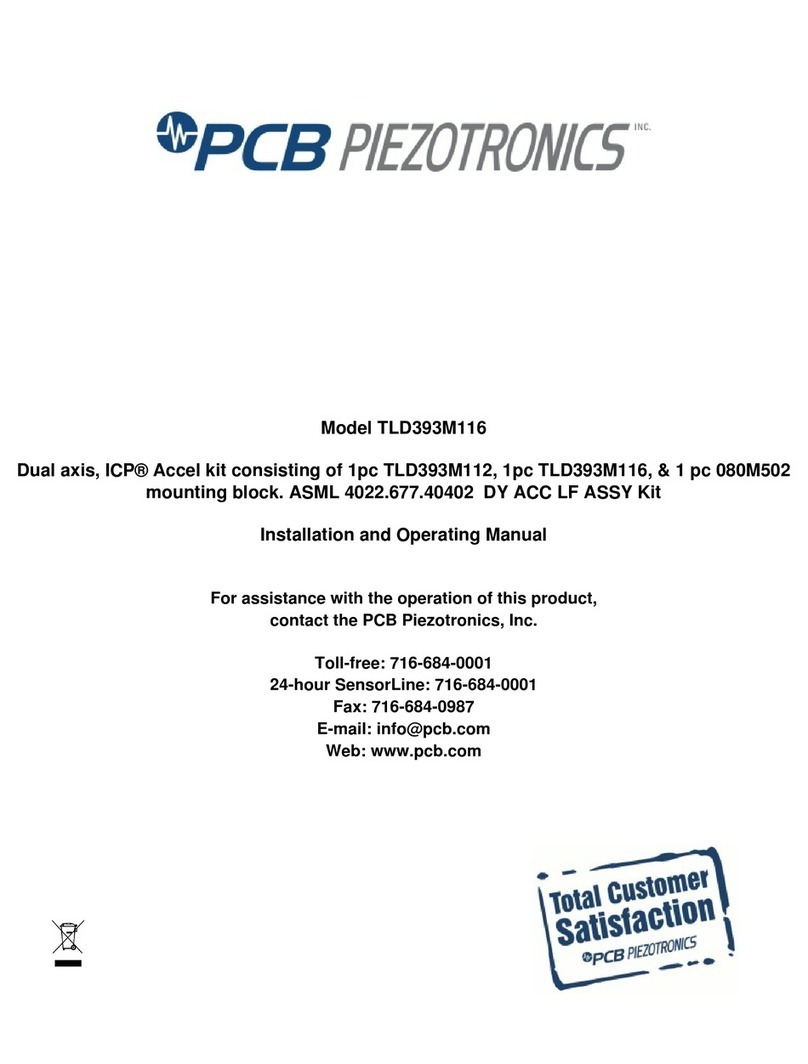 PCB Piezotronics ICP TLD393M112 User manual